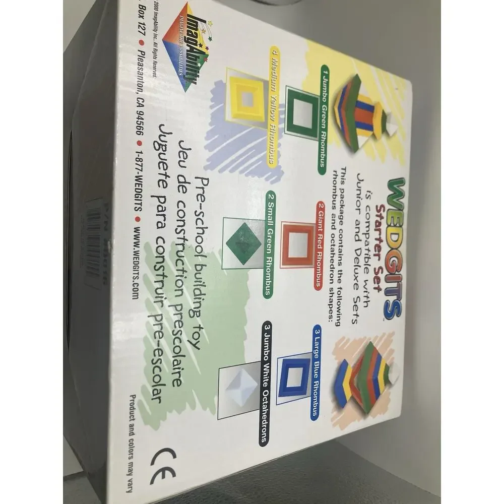 ImagAbility WEDGiTS Starter Set Interlocking Blocks 15pc Plastic Age 2+ MPN 0015